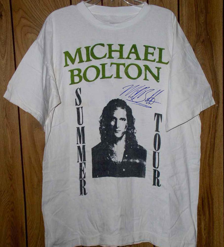 Michael Bolton Concert Tour Signature Unisex T-Shirt All Size Unisex T-Shirt XXL