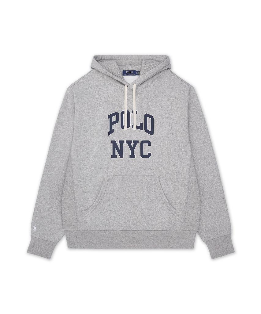 Fleece Graphic Hoodie - Grey