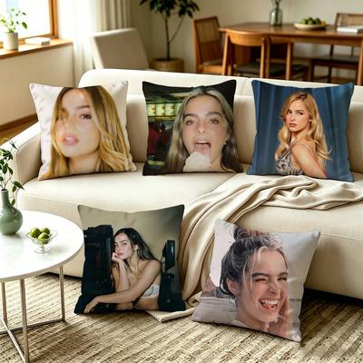 AAddison Rae Pop Singer  Pillow Case Square DoubleSided Sofa Cushion Cover Bedroom Bedside Pillow