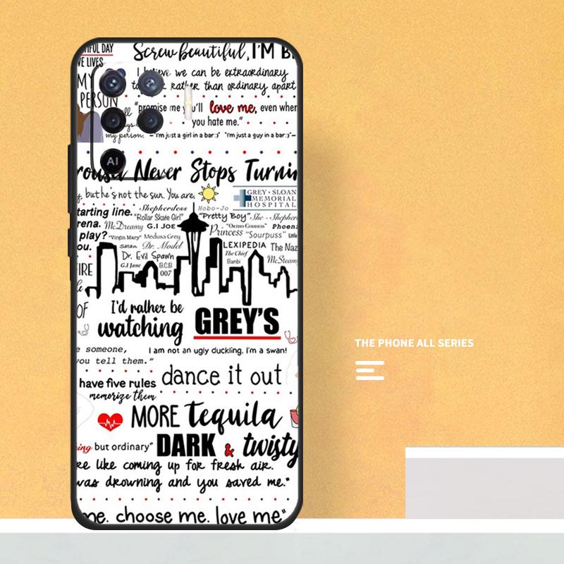Greys Anatomy Case For Oppo A40 A60 A80 A78 A98 A58 A38 A18 A54 A74 A94 A96 A76 A16 A15 A17 A57 A5 A6 Pro