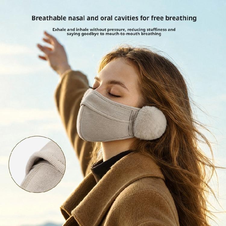 Integrated Face and Ear Cover for Adults with Stretch Fabric and Added Warmth for Fall and Winter Outdoor Wear