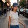 Soft Top Embroidered Heart Baseball Cap Retro Sunscreen Embroidery Love Baseball Hat Cute Thin Washed Cotton Baseball Cap