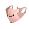 3D Cartoon Bear Children's Warm & Breathable Mask for Autumn/Winter - Windproof & Cold Protection