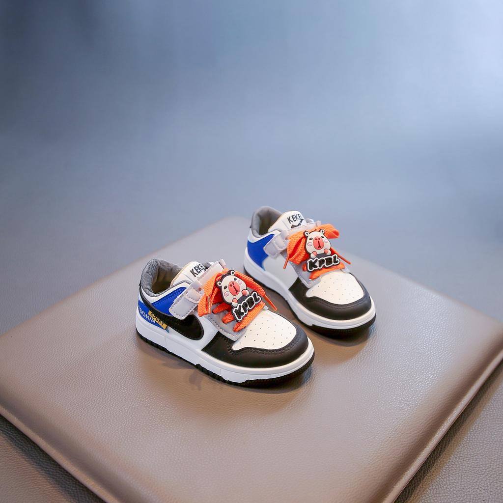 Kapibara Boys Shoes Sneakers 2025 New Autumn Children's Board Shoes Students Breathable Leisure Middle and Old Children