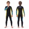 Kids 2.5mm Neoprene Wetsuit Set Long Sleeve Separate Piece Cold Water Swimming Diving Winter Warmth Unisex