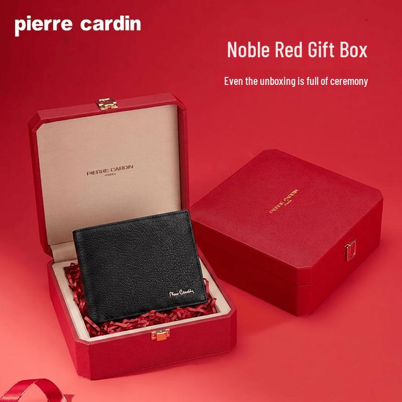 Pierre Cardin Luxury Lambskin Bi-Fold Men s Wallet Gift Set