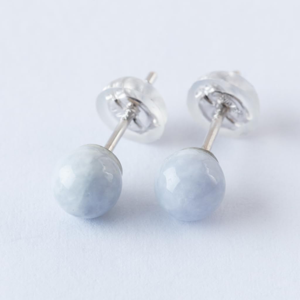 5mm Itoigawa Natural Jadeite Bead Japanese National Jomon Power Stone Jadeite Workshop Guarantee APS0156 Earrings, Stone, [Itoigawa Kotaki/Quality