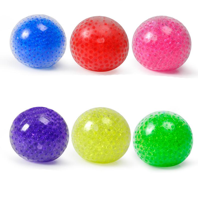 Colored Netless Bead Ball Colored Water Bead Ventilatory Ball Adult and Child Squeeze Squish Stress Relieving and Kneading Toys