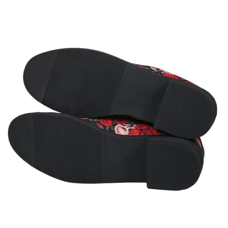 Fashion Ladies Shoes Fashion One Kick Women's Flats Autumn Round Toe Mixed Colors Outdoor Casual Comfortable Low Heels Plus Size Shoes