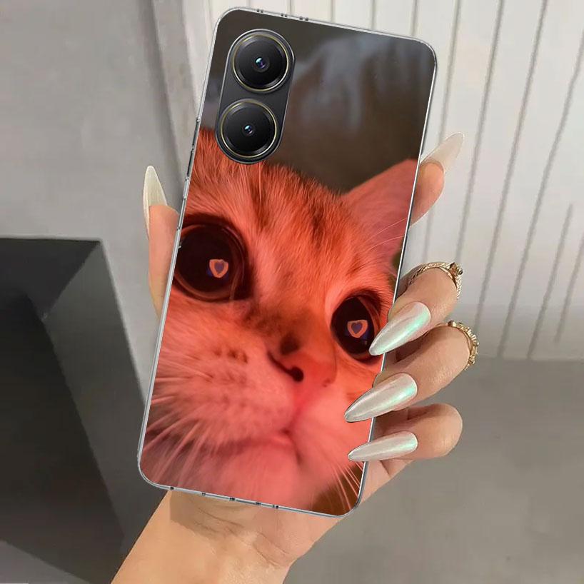 Pet Cat Funny Memes Phone Case for Xiaomi Poco X5 X6 X7 Pro F7 Ultra M7 Redmi 15 15C 13 13C 12 12C 10 10A 10C 9 9A 9C 9T Shell P