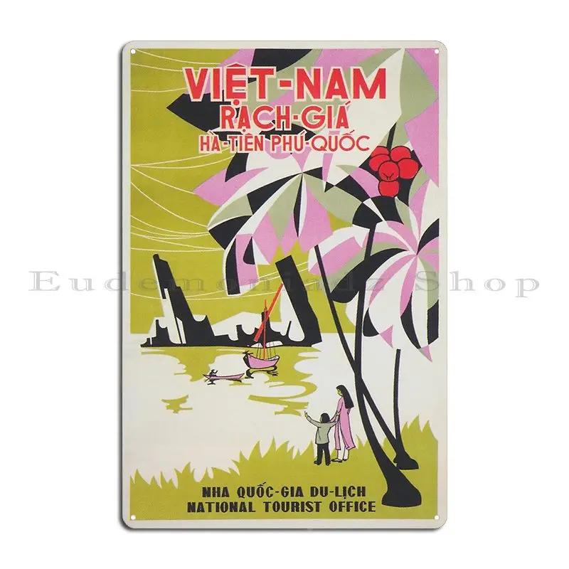 Visit Vietnam Tourist Travel For Vintage Poster Canvas Stickers Saigon Metal Vintage Home Bar Customize Bar Tin Sign Poster