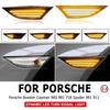 2Pcs Dynamic LED Turn Signal Side Marker Light Repeater Lamp For Porsche Boxster Cayman 982 981 718 Spyder 991 911 Carrera