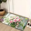 1Pcs Anti Fatigue Kitchen Rugs,Beautiful Rose Waterproof Non-Slip Thick Cushioned Kitchen Mat Heavy Duty Comfort Standing Mat for Kitchen
