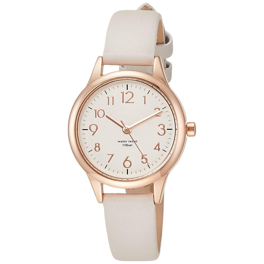 [Fieldwork] Waterproof Juvia Analog Leather Strap ST257p-1 Women s Gray