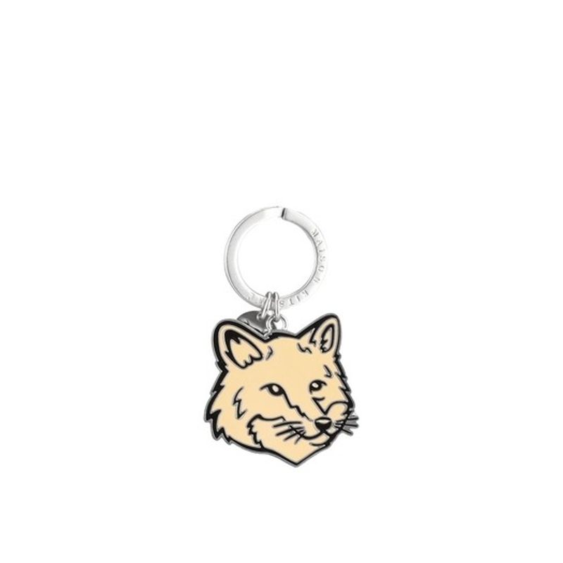 

MAISON KITSUNE Maison Kitsune MM06904AM1002 0084 Bold Fox Head Keyring Sun Kiss FREE