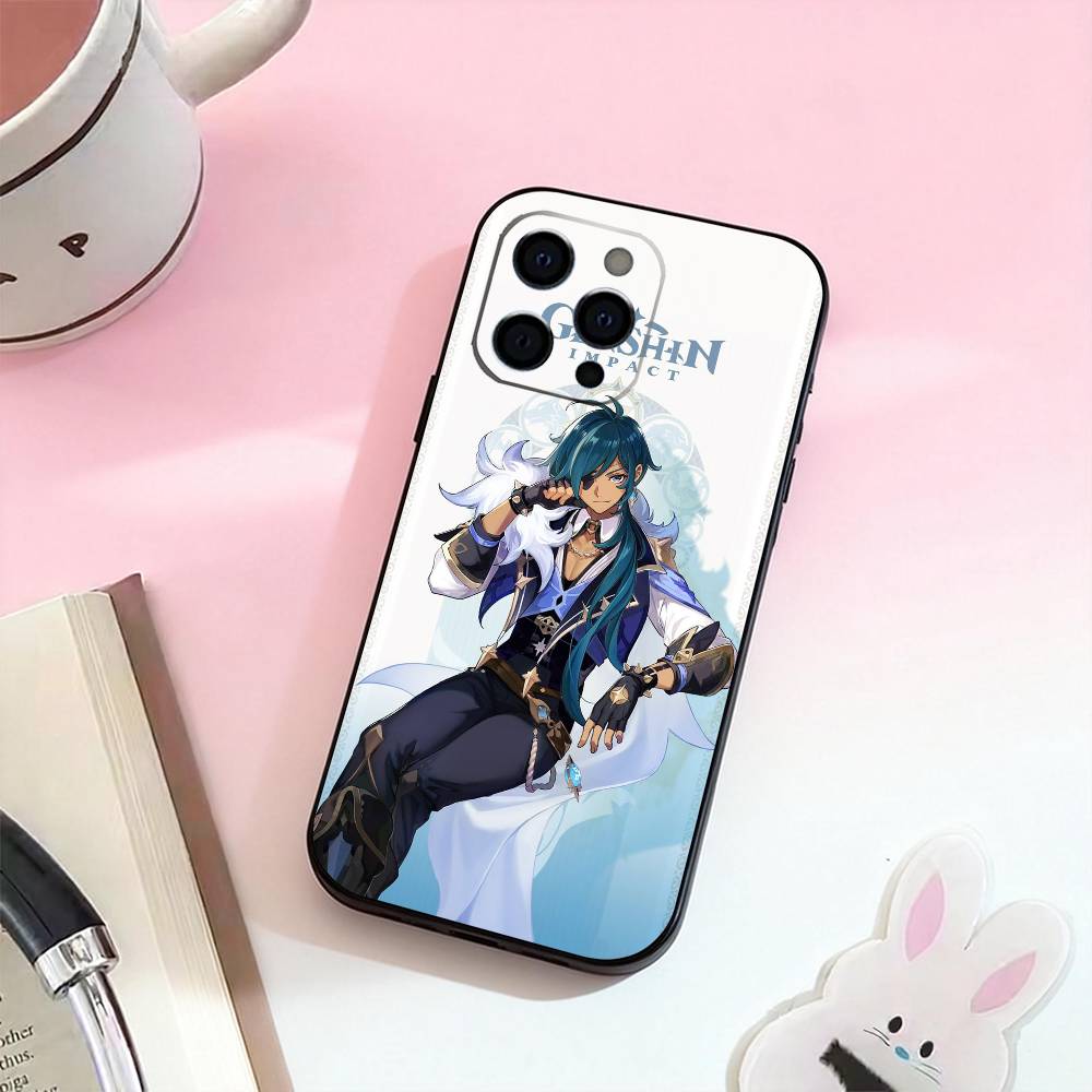 

Kaeya A-Alberich Phone Case Silicone Soft For IPhone 17,16,15,14,13,12,11,XS,Plus Pro Max iPhone17