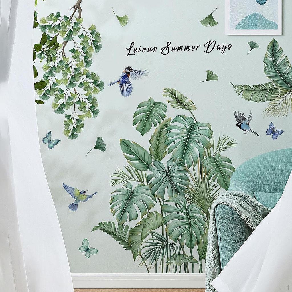 Zelené rostliny nástěnná malba Listy Umělecká dekorace Tapeta