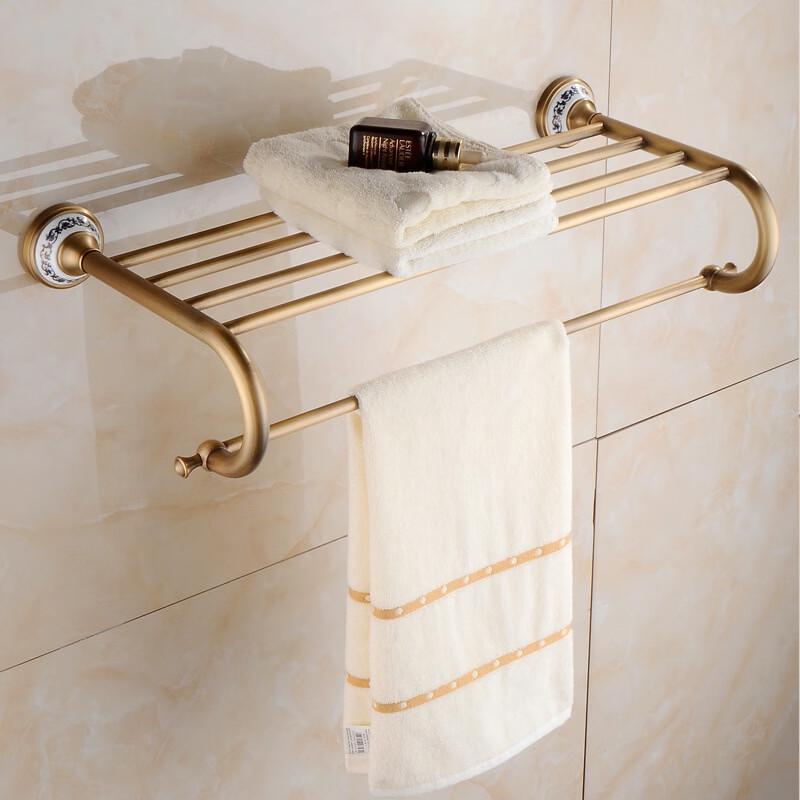 MDNG European Antique Blue & White Porcelain Towel Rack