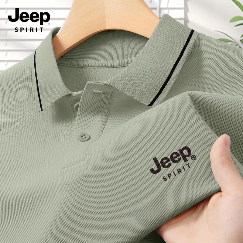 

JEEP SPIRIT Men s 2026 Summer Short-Sleeve Polo Shirt L