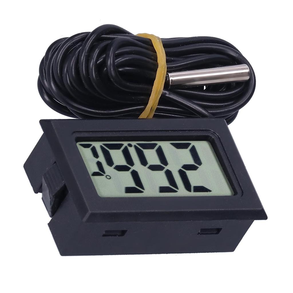 Digital Thermometer   LCD Wired Electronic Temperature Measurement Instrument FY13001