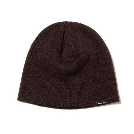 Used New Snow Peak Washable Wool Knit Cap AC-25AU007 Headwear Cap Hat Men s Women s DARK BROWN One