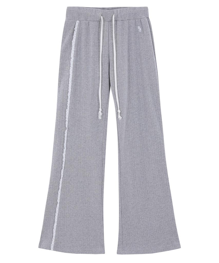 Lojanneu Sweet Dreams Lace Flare Pants (Gray)