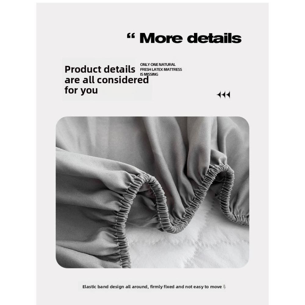 Waterproof Fitted Sheet Quilted Urine-Proof Non-Slip All-Around Mattress Protector Bed Cover Single Piece