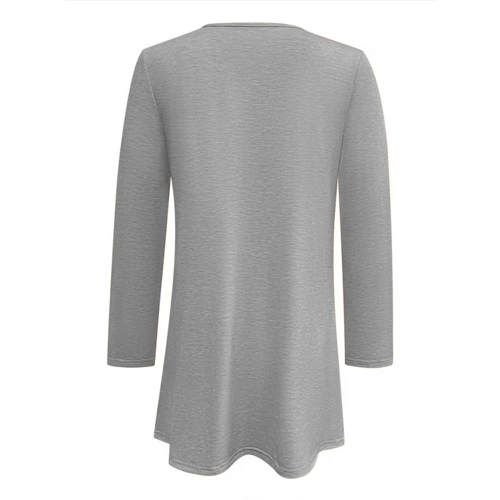 Women's Fashionable And Casual Color V,Neck Elegant Spliced Top