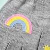 Thicken Warm Mittens Windproof Writing Gloves Cartoon Children Knitted Gloves  For Boys/Girls