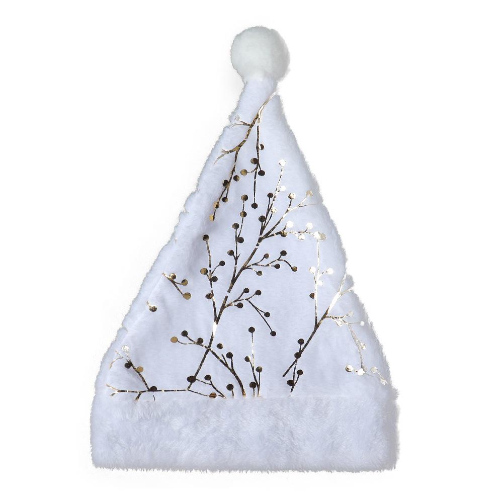 Christmas Plush Green Hat with Hot Stamping - Festive Toys & Small Gifts