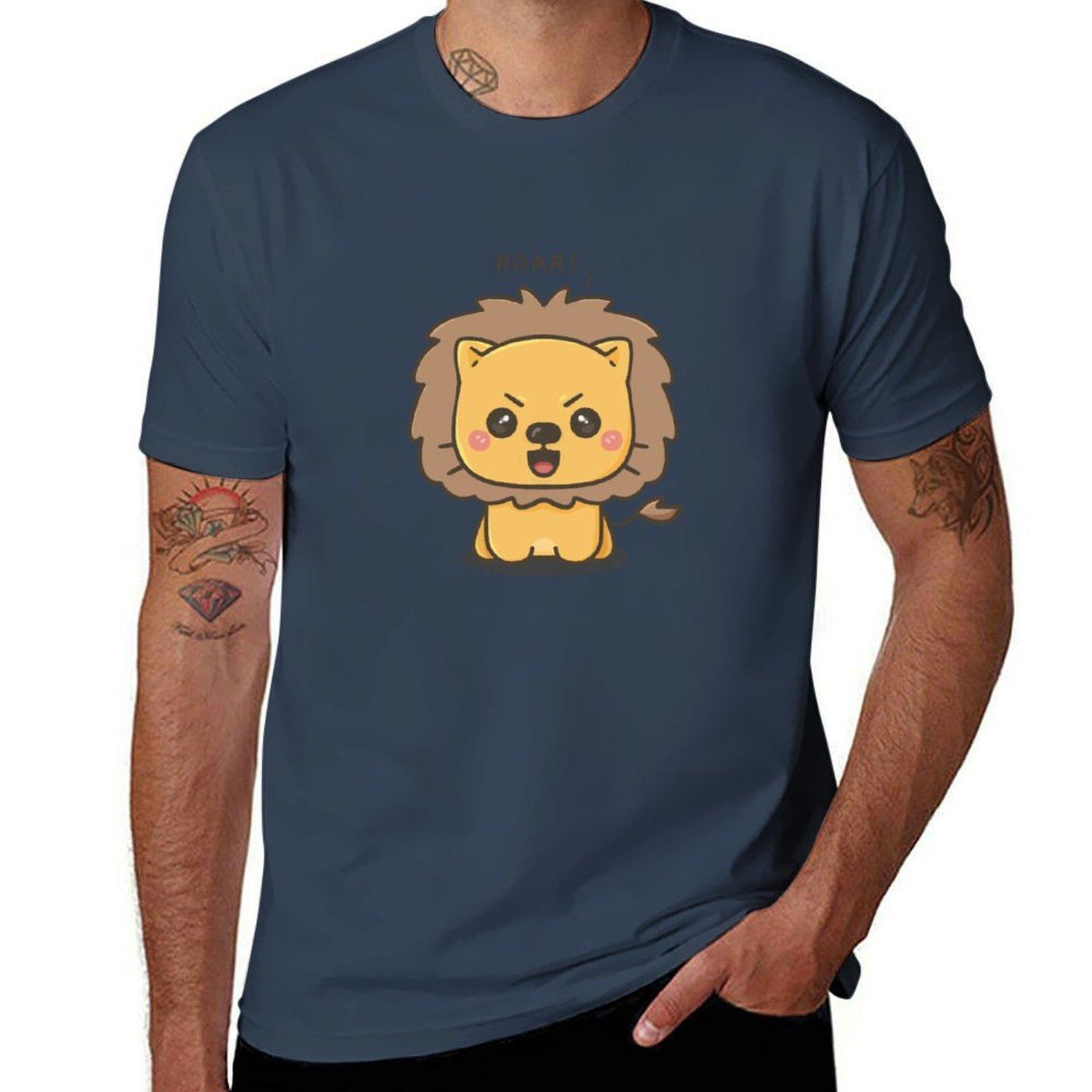 Cute Great Little Lion TShirt Plus Size Lightweight Top S
