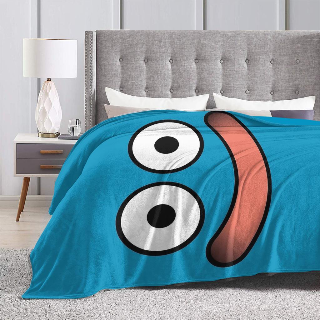 Dragon Quest Slime Face Blanket Quality Super Soft  Throw Blanket Winter Airplane Travel Bedroom Novelty Bedspread