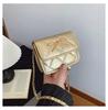 Bow Simple Golden Decoration Solid Color Leather Children Chain Bag Shoulder