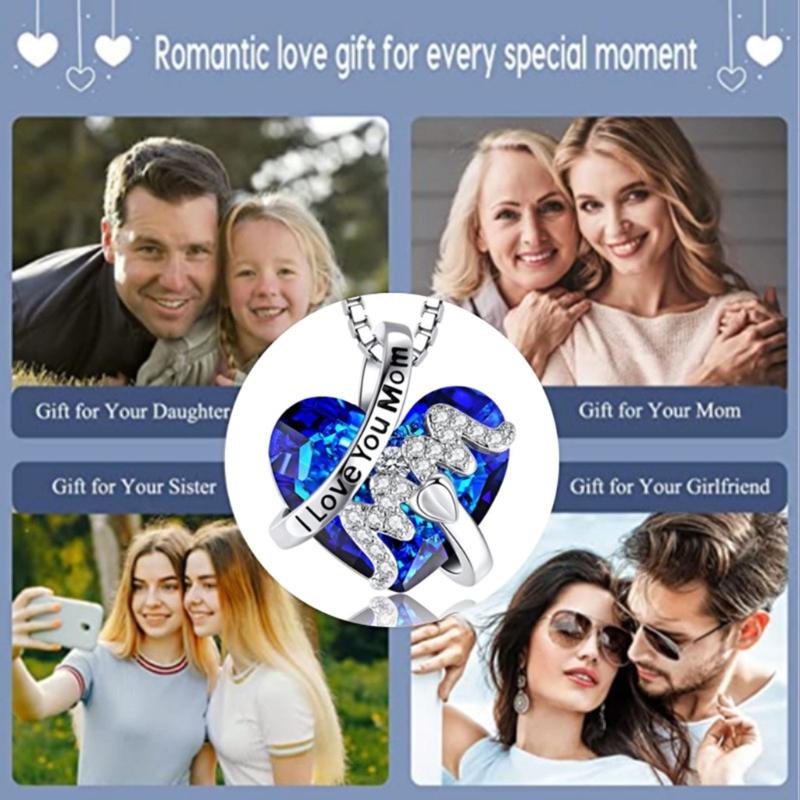 Heart Pendant Necklaces Small Heart Necklaces Choker Pendant Men Necklaces Crystal Heart Necklace for Women Jewelry Gift