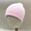 Winter Hats For Women Soft Rabbit Fur Lined Knit Beanie | Double Layer Hat Cozy Baggy Slouchy Cap Keep Warm Solid Color New