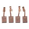 Carbon Brushes 0.51 X 0.39 X 0.11 Inches 4pcs Reliable Stable Characteristics