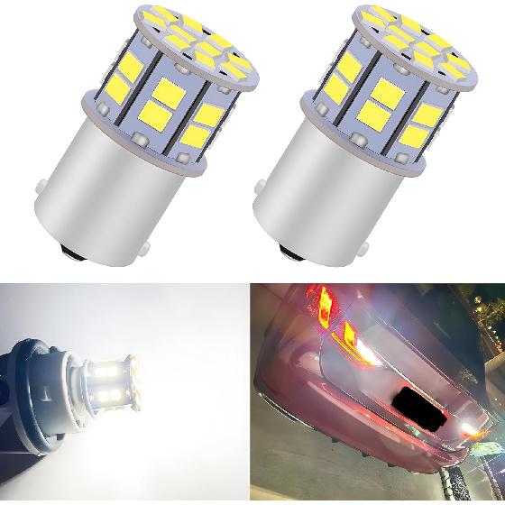 1156 LED Bulb Amber 12V-24V Super Bright 7506 1141 BA15S P21W 1003 LED Bulb for Turn Signal Blinker Lights, Tail Brake Lights, DRL Marker Blinker