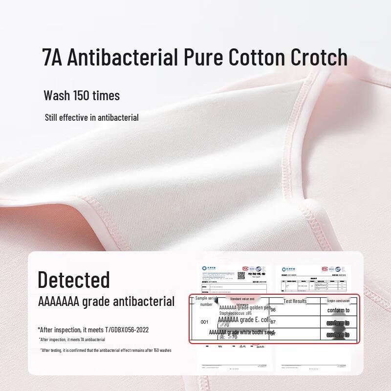 Langsana Women's Low-Waist Pure Cotton Antibacterial Maternity Underwear