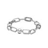 Tide Cool Cold Wind Thick Chain 925 Silver Pendant Pin Me Bond Interweaving Bracelet Fashion Ladies Jewelry