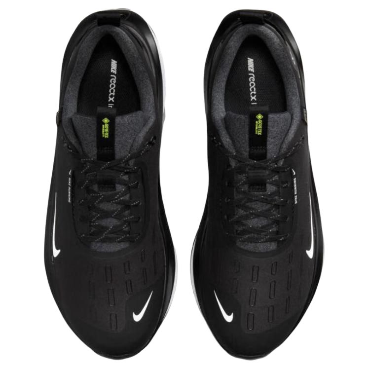Nike ReactX Infinity Run 4 GORE-TEX Black White Men Sneakers Anthracite Volt HQ0265-001