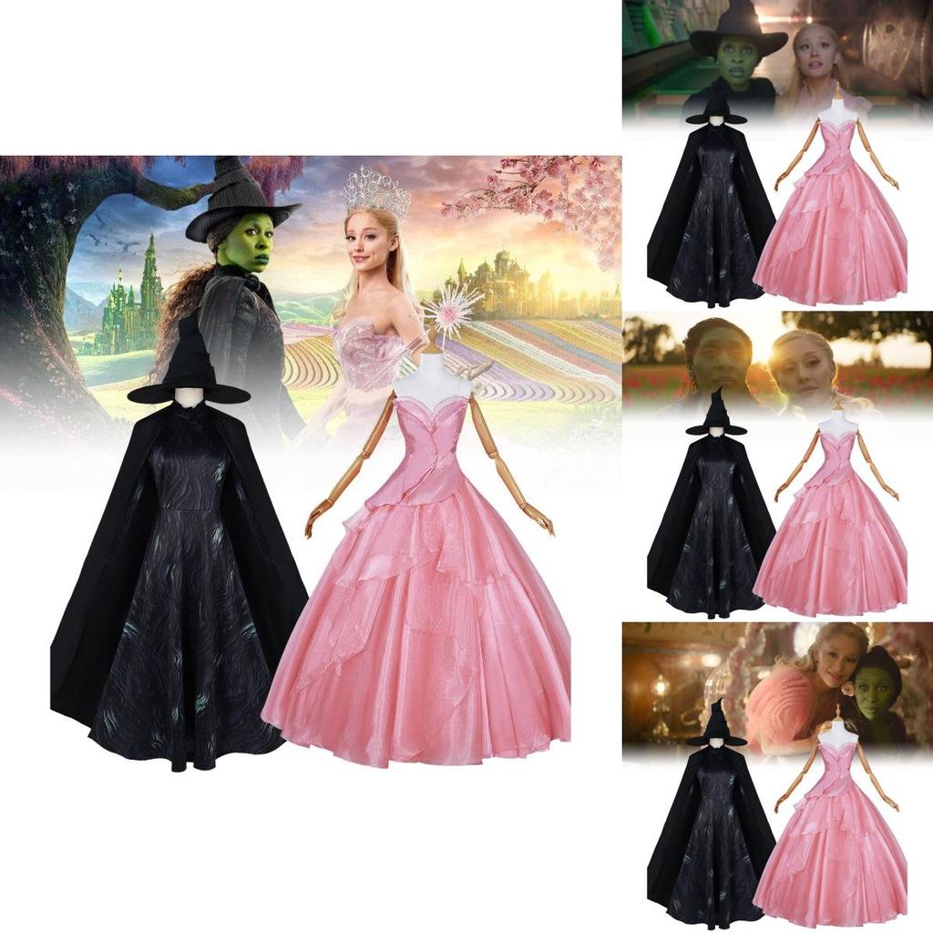 Enchanting Glinda Cosplay For Halloween With Accessories And Ear Decorations
