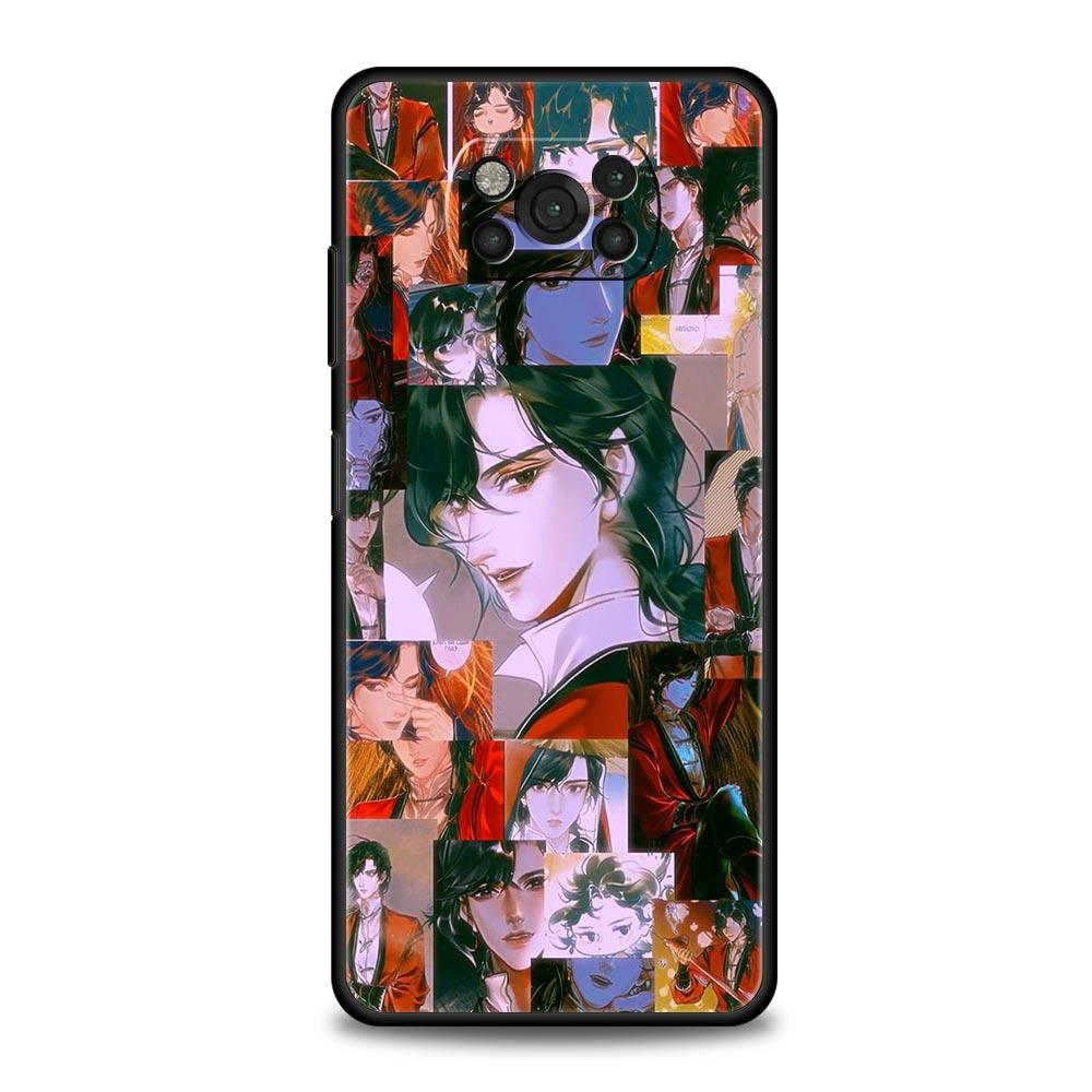 Phone Case For Xiaomi Poco X6 X5 X4 Pro 5G X3 NFC F5 F4 M5 M4 M3 F3 GT C51 C50 C55 Soft Black Cover Heaven Official's Blessing