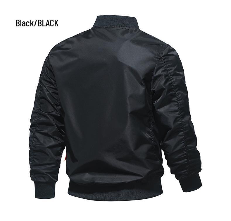Men's Plus Size MA-1 Flight Workwear Jacket, Loose Fit, Spring/Autumn 2025