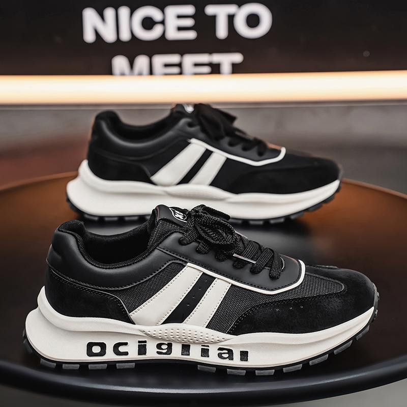 Spring new mesh fashion sports and leisure men s shoes, black, beige 39