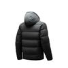 Anta Training Series Water-Resistant Hooded Warm Short Puffer Jacket Unisex Jackets Dark-Brown Gray 952447921-5