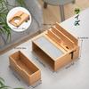 Pezin Hulin Bamboo Charging Station Tabletop Storage Organizer Provides a Charging Station for Multiple Devices USB Charger Not Included Compatible