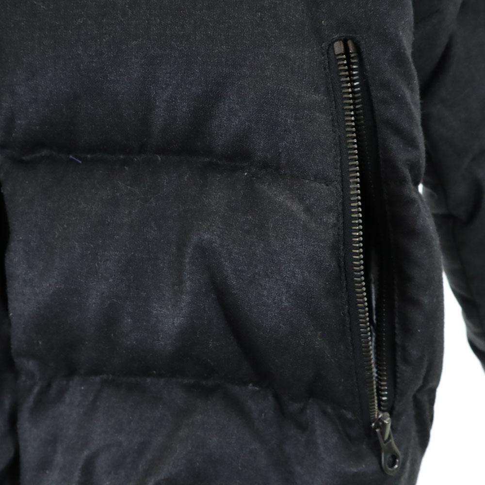 DUVETICA Long Sleeve Down Jacket 42 Gray Hood Women Used
