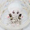 Pretend Play Cotton Doll Costume Fashion Clothes Collection with Top Overalls Garment for 10cm Plush Doll Dressingup