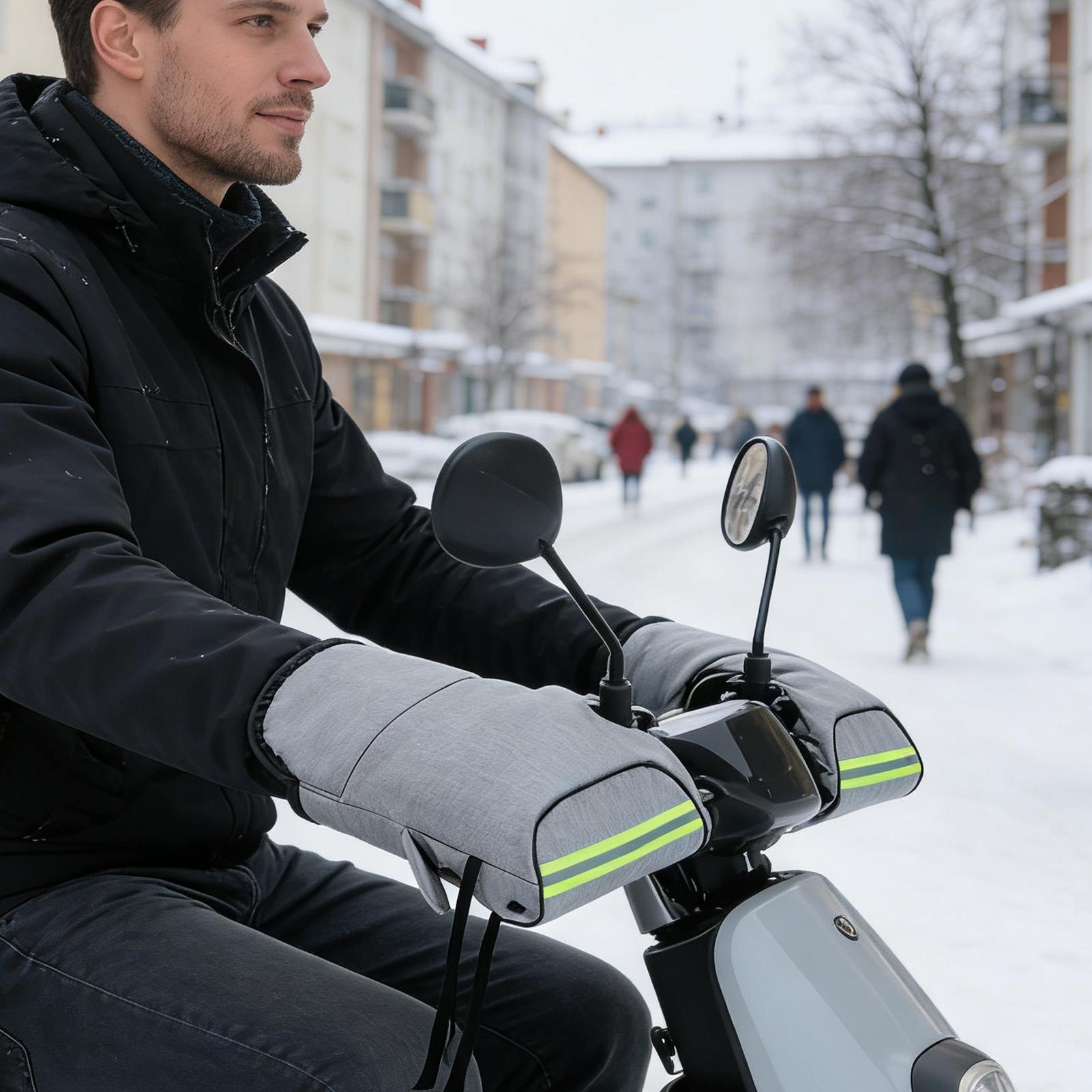 

Мотоциклетные накладки на руль Ветрозащитные и водостойкие чехлы для рук Сохраняют руки в тепле и сухости для зимней езды и долгих поездок CHINA