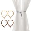Bead Curtain Holders Woven Curtain Tapes Tiebacks with Drawstring  Decorative Curtain Holder for Home Window Decorations